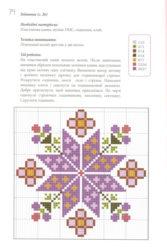 Українська вишивка. Фіолетовий