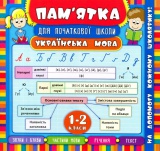 Пам`ятка для початкової школи. Українська мова. 1-2 класи